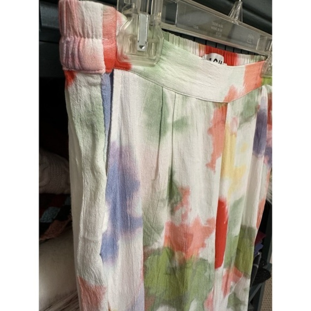 ICHI Cilovi Cloud Colorful Patterned Semi Wide Trouser Size 38 - Picture 4 of 10